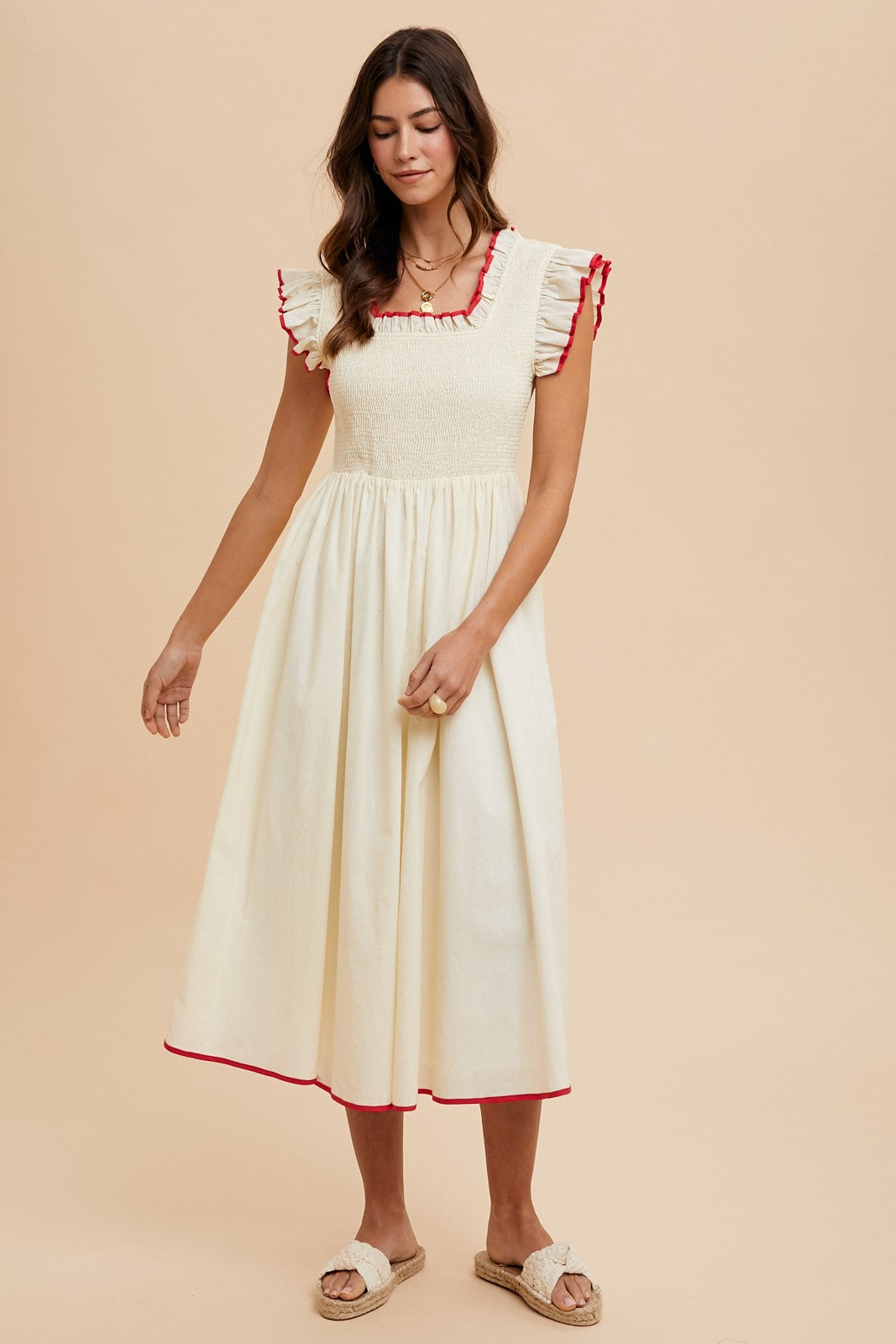 The Alpha Smocked Top Dress