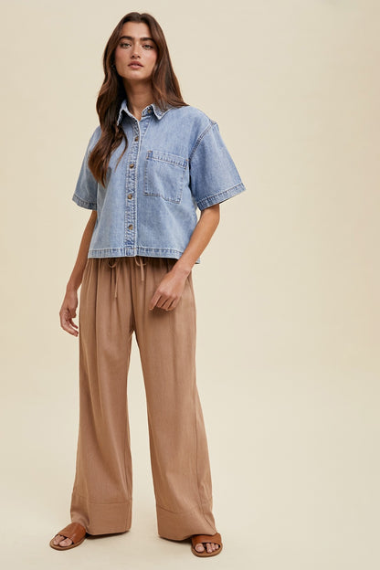 The Lutz Button-up Light Denim Shirt