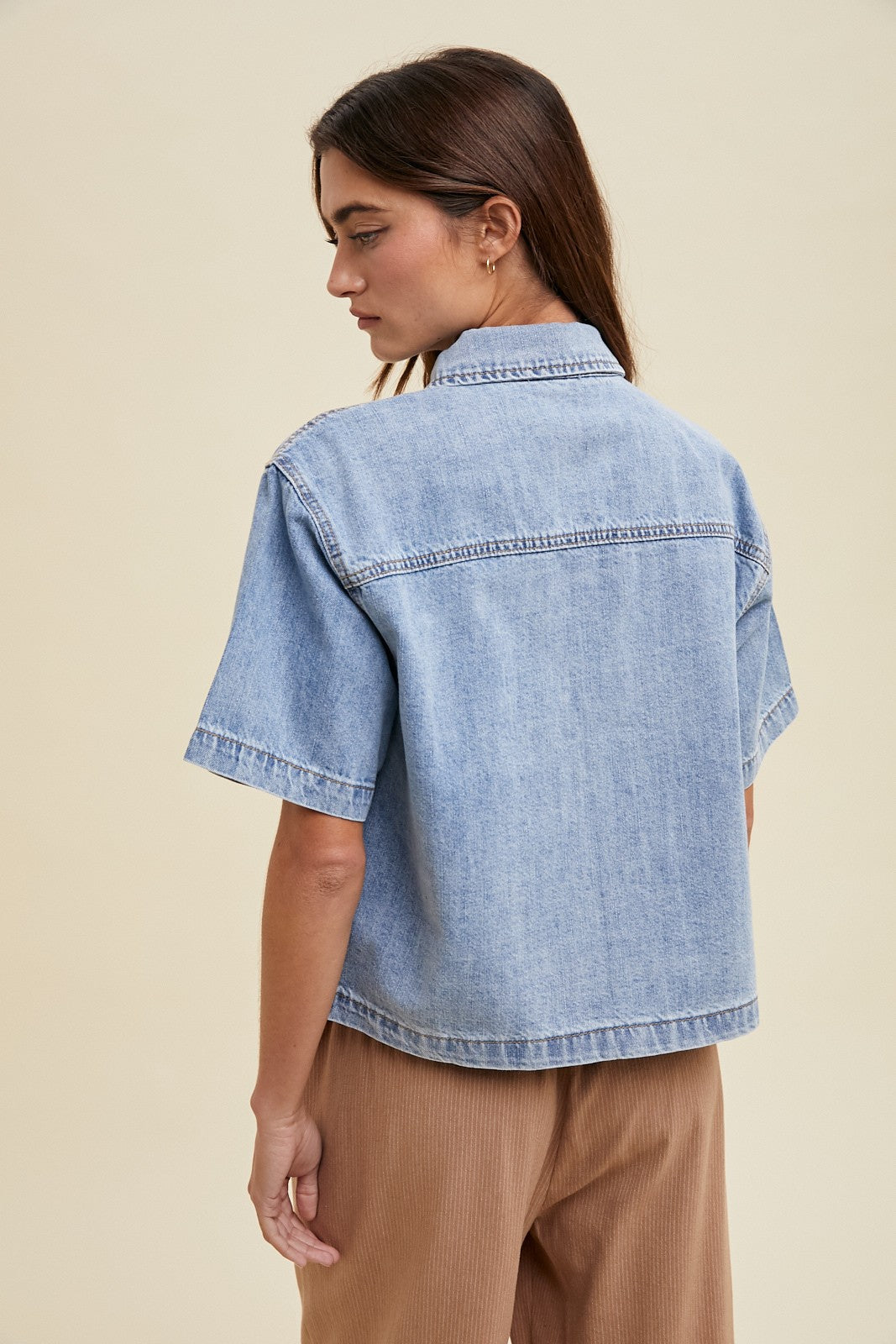 The Lutz Button-up Light Denim Shirt