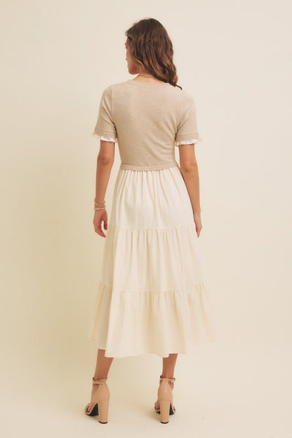 The Avonlea Sweater Top Dress in Natural