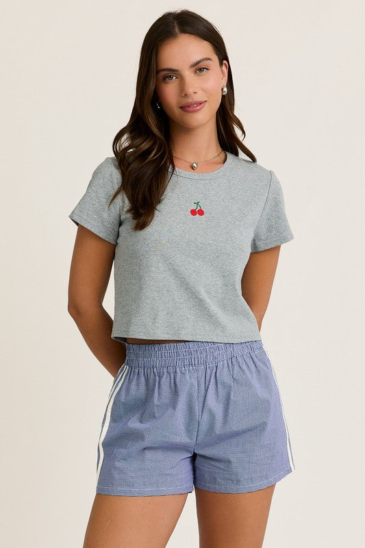 The Cherry Cropped Tee