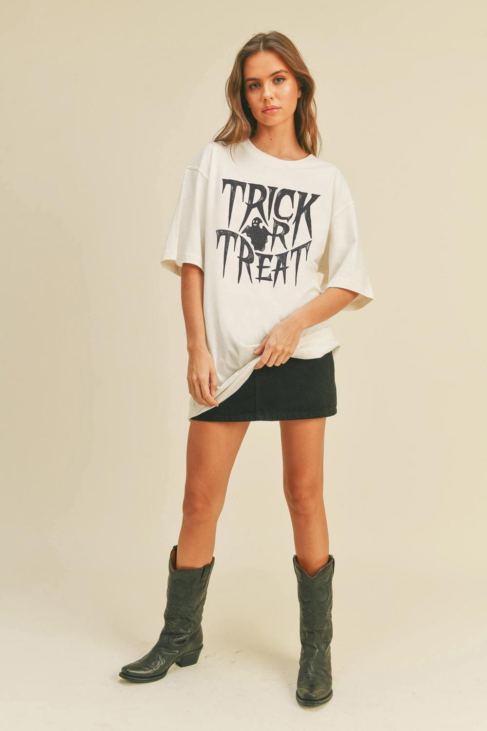 The Oversized Trick Or Treat Tee Mae Threads Clothing 7536