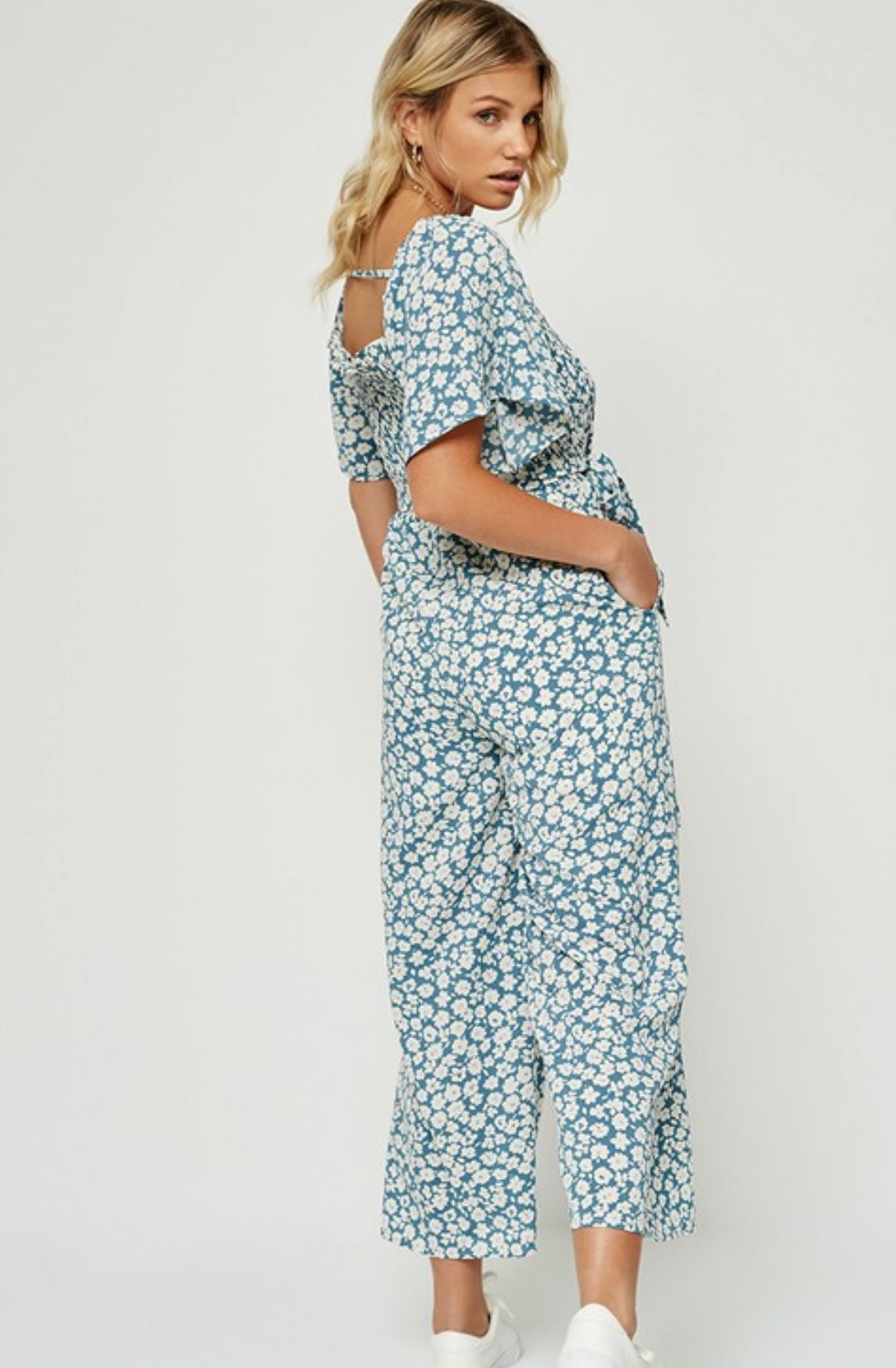 Maternity 2024 floral jumpsuit